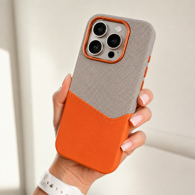 Чохол шкіряний з картхолдером та підтримкою MagSafe Deluxe Pocket для iPhone 16 Pro Max Stone