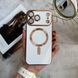 Чехол глянцевый силикон с Magsafe для iPhone 17 Pro White
