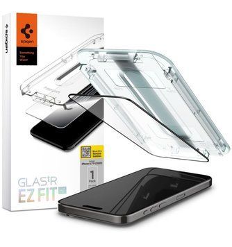 Защитное стекло Spigen Screen Protector EZ (1 шт. в комплекте) для iPhone 12 Pro Max Прозорий