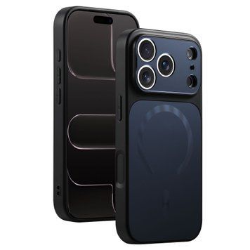 Чохол імітація скла матовий в Style 17 з MagSafe для iPhone 16 Pro Max Black