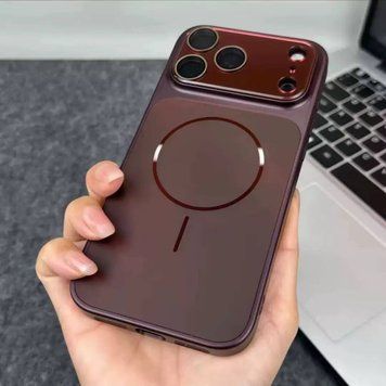 Чохол імітація скла матовий в стилі 17 з MagSafe для iPhone 17 Pro, iPhone 18 Pro