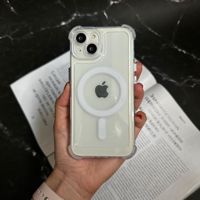 Чохол протиударний з кутами і Magsafe для iPhone 15 Plus Прозорий