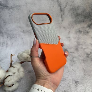 Чехол кожаный с картхолдером и поддержкой MagSafe Deluxe Pocket для iPhone 17 Air Stone