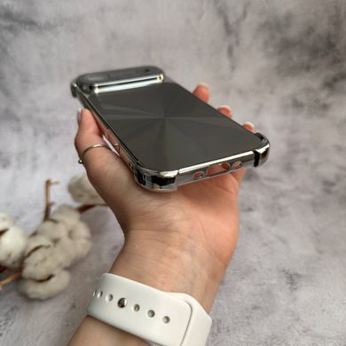 Противоударный чехол с защитными углами и глянцевой спинкой для iPhone 17 Air Silver