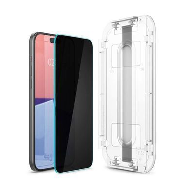 Захисне скло Spigen EZ FIT Privacy (1 шт), Антишпигун для iPhone 13, iPhone 13 Pro, iPhone 14 Black