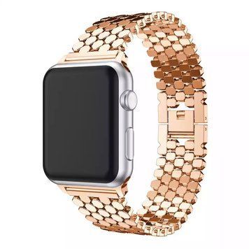 Металлический ремешок Metal Drop Band для Apple Watch 38|40|41|42 (10 series) mm Champagne