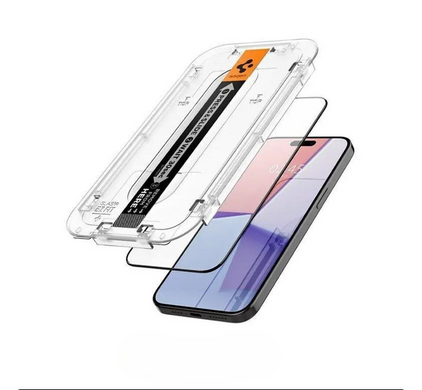 Защитное стекло Spigen Screen Protector EZ FIT (2 шт. в комплекте) для iPhone 15 Plus, iPhone 16 Plus Прозорий