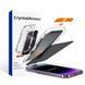 Защитное стекло Crystal антишпион с рамкой для поклейки для iPhone 15 Plus, iPhone 16 Plus