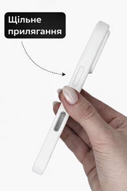 Чохол Silicone Case FULL 360 з мікрофіброю для iPhone 13 Pro Max &mdash; White / Білий