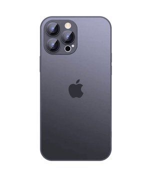 Чехол стеклянный матовый с защитой камеры Matte AG-Glass для iPhone 11 Pro Dark Grey