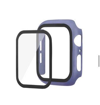 Чехол прозрачный Colored board matte для Apple Watch 44 mm / SE 44mm Lavender gray