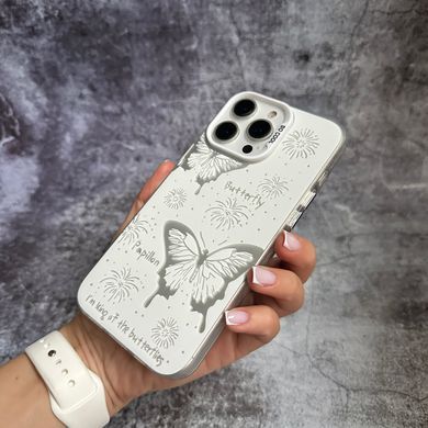 Чехол из поликарбоната с 3D изображением Butterfly Case для iPhone 13 Pro White