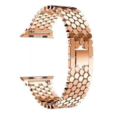 Металлический ремешок Metal Drop Band для Apple Watch 42|44|45|46|49mm Champagne