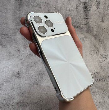 Противоударний чохол з захисними кутами і глянцевою спинкою для iPhone 16 Pro Max White