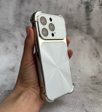 Противоударный чехол с защитными углами и глянцевой спинкой для iPhone 16 Pro Max White