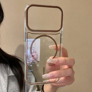 Прозорий чохол із полікарбонату з MagSafe для iPhone 17 Coffee
