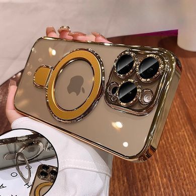 Чехол силиконовый из Magsafe Magnetic case для iPhone 16 Pro Max Gold