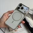 Противоударний силіконовий чохол з захисними кутами і MagSafe для iPhone 17 Pro White