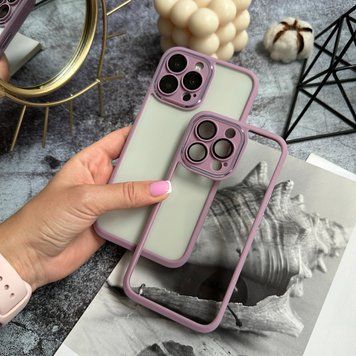 Чохол притиударний прозорий Avengare armour для iPhone 13 Lavender