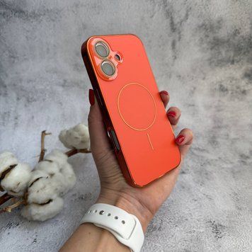 Матовий чохол MagSafe мінімалістичний дизайн захист і стиль Lume Case для iPhone 17 Orange