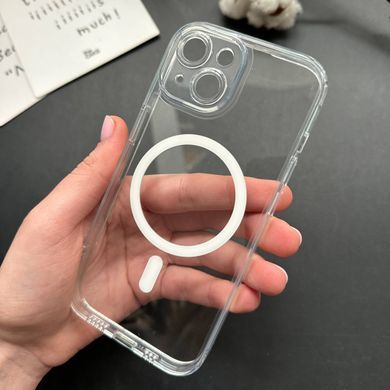 Чехол прозрачный с защитой камеры Clear Shade MagSafe для iPhone 15 Plus Прозорий