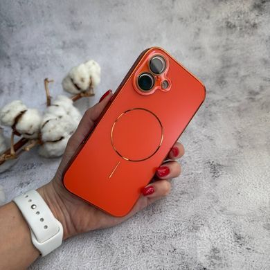 Матовый чехол MagSafe минималистичный дизайн защита и стиль Lume Case для iPhone 17 Orange