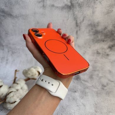 Матовый чехол MagSafe минималистичный дизайн защита и стиль Lume Case для iPhone 17 Orange
