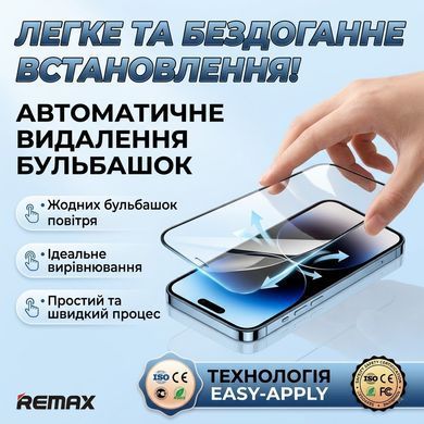 Захисне скло Remax 3D Full Cover прозоре олеофобне для iPhone 14 Pro