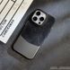 Чехол из текстиля со структурой под джинс Denim case для iPhone 13 Pro Black