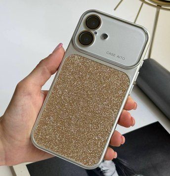 Чохол протиударний з блискітками Shine для iPhone 17 Gold