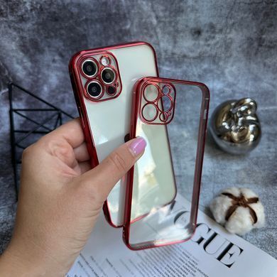 Гальванічний прозорий чохол Galvanic Full для iPhone 12 Pro Red