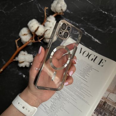 Чехол прозрачный силикон Dream ultra MagSafe для iPhone 14 Silver