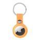 Силиконовый брелок с кольцом Silicone Case Transparent для AirTag Apricot