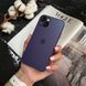 Чехол стеклянный матовый с защитой камеры Matte AG-Glass для iPhone 14 Purple