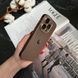 Чехол матовый имитация стекла Desert Titanium для iPhone 16 Pro Max Dark Gold