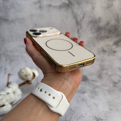 Матовий чохол MagSafe мінімалістичний дизайн захист і стиль Lume Case для iPhone 17 Pro Gold