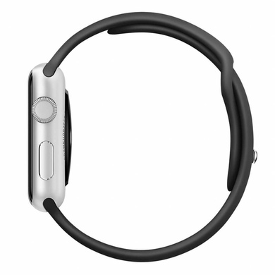 Силіконовий ремінець Watch Silicone для Apple Watch 42|44|45|46|49mm Black