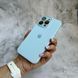 Чохол з силікону і покриттям Soft Touch мікрофібра для iPhone 12 Pro Mist Blue