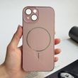 Глянцевый чехол Lume gloss с MagSafe для iPhone 14 Rose Gold