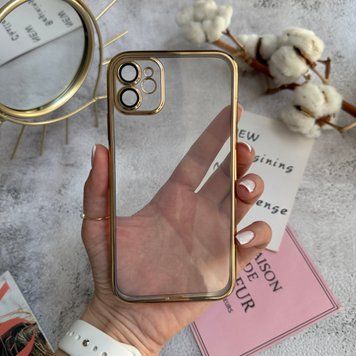 Чехол прозрачный силикон Dream ultra camera для iPhone 11 Gold