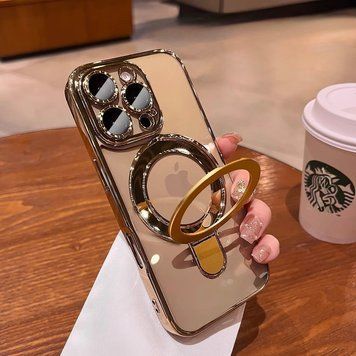 Чохол силіконовий з Magsafe Magnetic case для iPhone 12 Gold