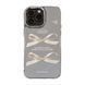 Чехол зеркальный силиконовый с бантом Bow Case для iPhone 11 Silver
