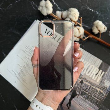 Силіконовий чохол з блискітками Shine OMBRE для iPhone 13 Pro Max Black
