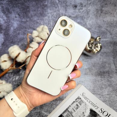 Матовий чохол MagSafe мінімалістичний дизайн захист і стиль Lume Case для iPhone 15 White