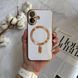 Чехол глянцевый силикон с Magsafe для iPhone 16 Plus White