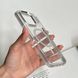 Чехол прозрачный силиконовый с блестками и MagSafe. для iPhone 16 Pro Max Прозорий