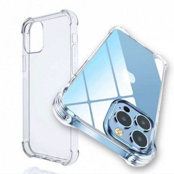 Чохол силікон ударостійкий з посиленими кутами для iPhone 12 , iPhone 12 Pro Прозорий