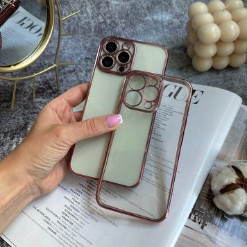 Гальванічний прозорий чохол Galvanic Full для iPhone 12 mini Rose Gold