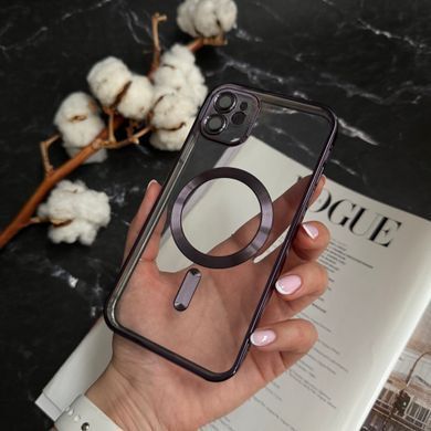 Чехол прозрачный силикон Dream ultra MagSafe для iPhone 11 Purple