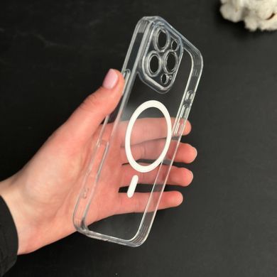 Чехол прозрачный с защитой камеры Clear Shade MagSafe для iPhone 15 Pro Max Прозорий